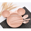 Vaisselle 4 pièces en forme de Minnie Mouse pour bébé